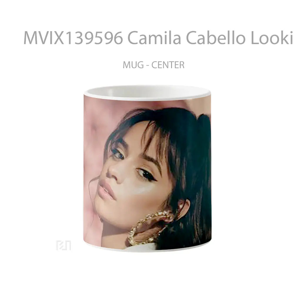 Mug Camila Cabello Looking At Camera Gelas Selebriti