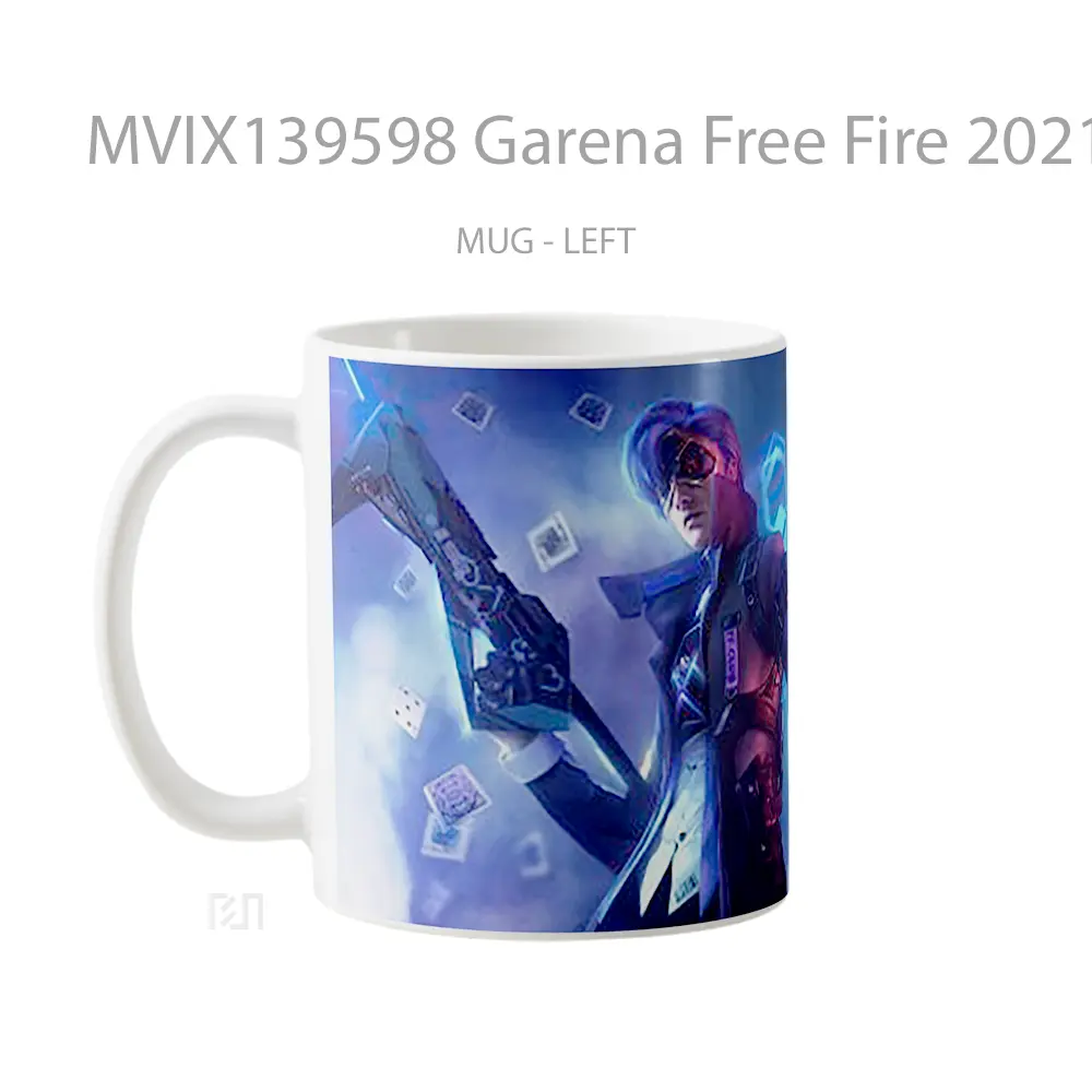 Mug Garena Free Fire 2021 Cangkir Gamer - All-side / Desain