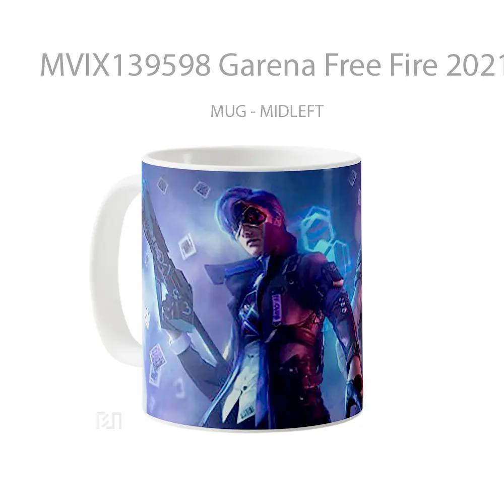 Mug Garena Free Fire 2021 Cangkir Gamer - All-side / Desain