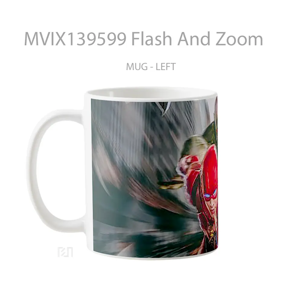 Mug Flash And Zoom Gelas Superhero - All-side / Desain