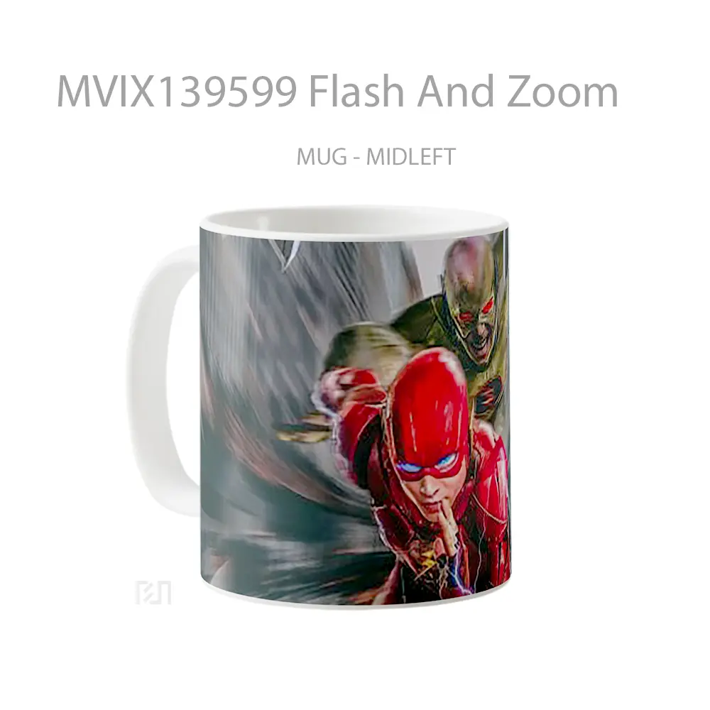 Mug Flash And Zoom Gelas Superhero - All-side / Desain