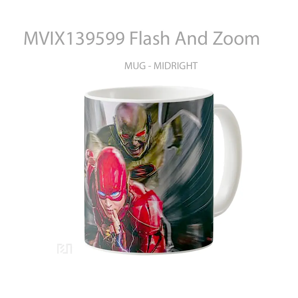 Mug Flash And Zoom Gelas Superhero - All-side / Desain