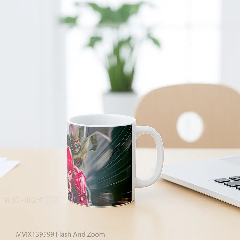 Mug Flash And Zoom Gelas Superhero - All-side / Desain