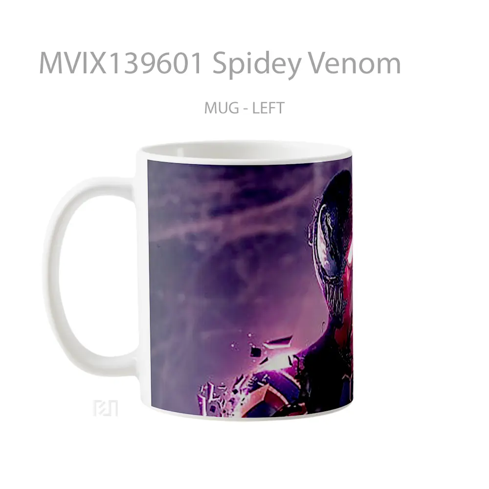 Mug Spidey Venom Gelas Superhero - All-side / Desain