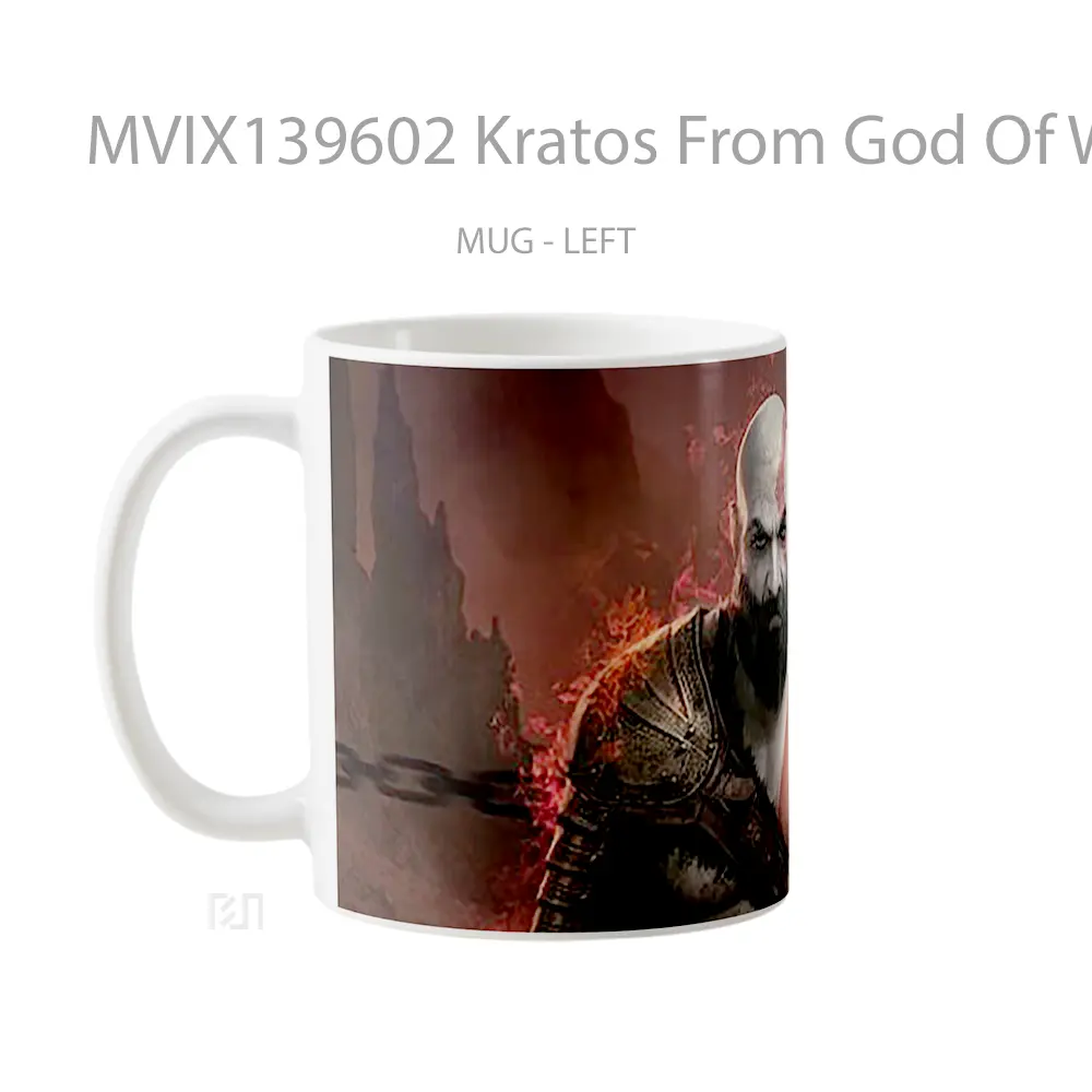 Mug Kratos From God Of War 2020 Gelas Keramik Unik - All-side / Desain