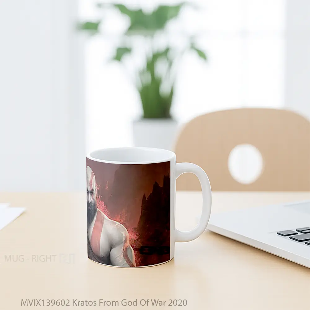 Mug Kratos From God Of War 2020 Gelas Keramik Unik - All-side / Desain
