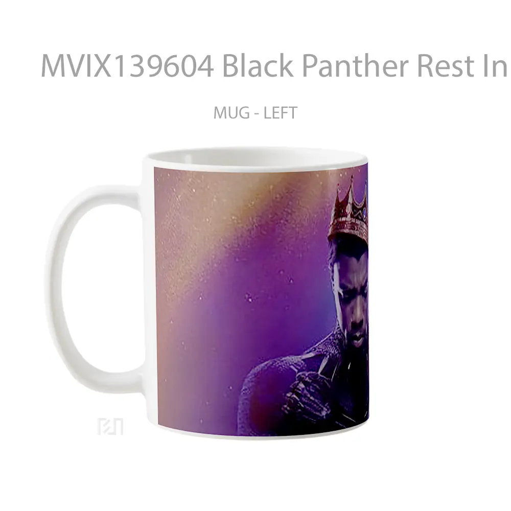 Mug Black Panther Rest In Power Gelas Superhero - All-side / Desain