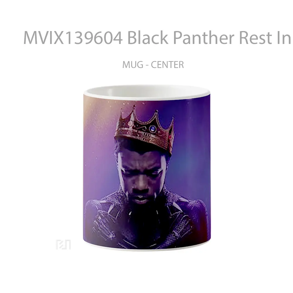 Mug Black Panther Rest In Power Gelas Superhero