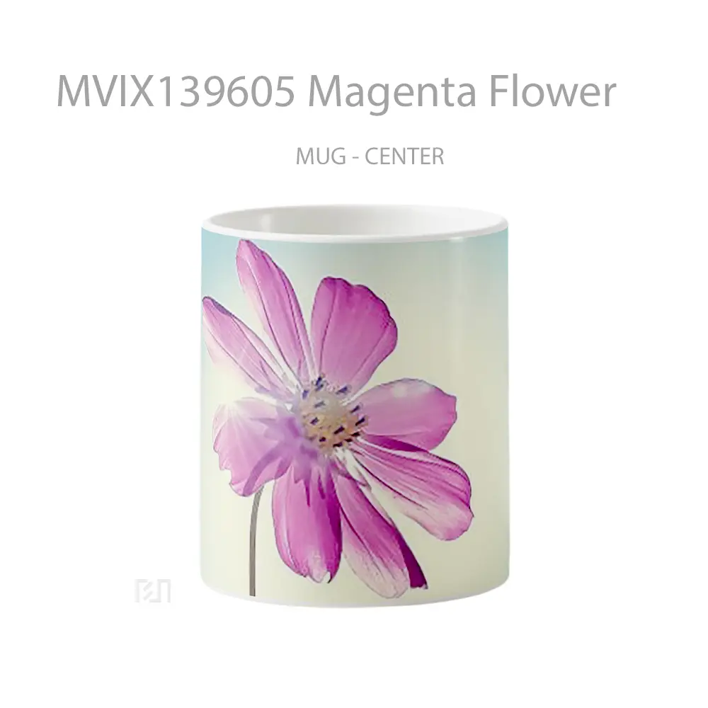 Mug Magenta Flower Gelas Pemandangan Alam