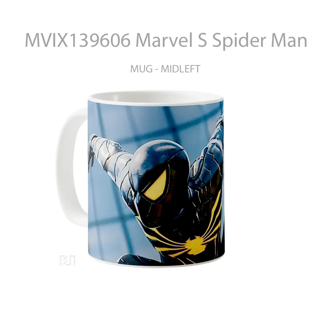 Mug Marvel S Spider Man Miles Morales Gelas Superhero - All-side / Desain