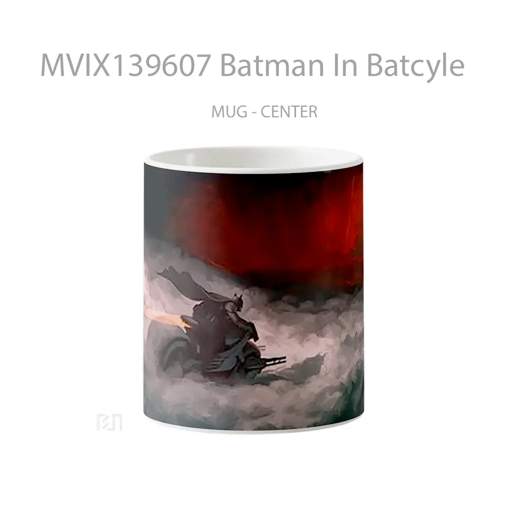 Mug Batman In Batcyle Gelas Superhero