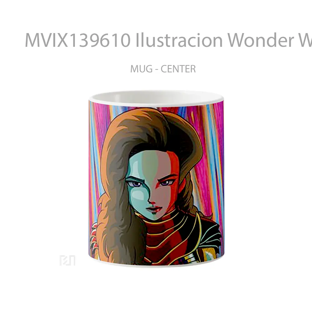 Mug Ilustracion Wonder Woman 2020 Gelas Superhero