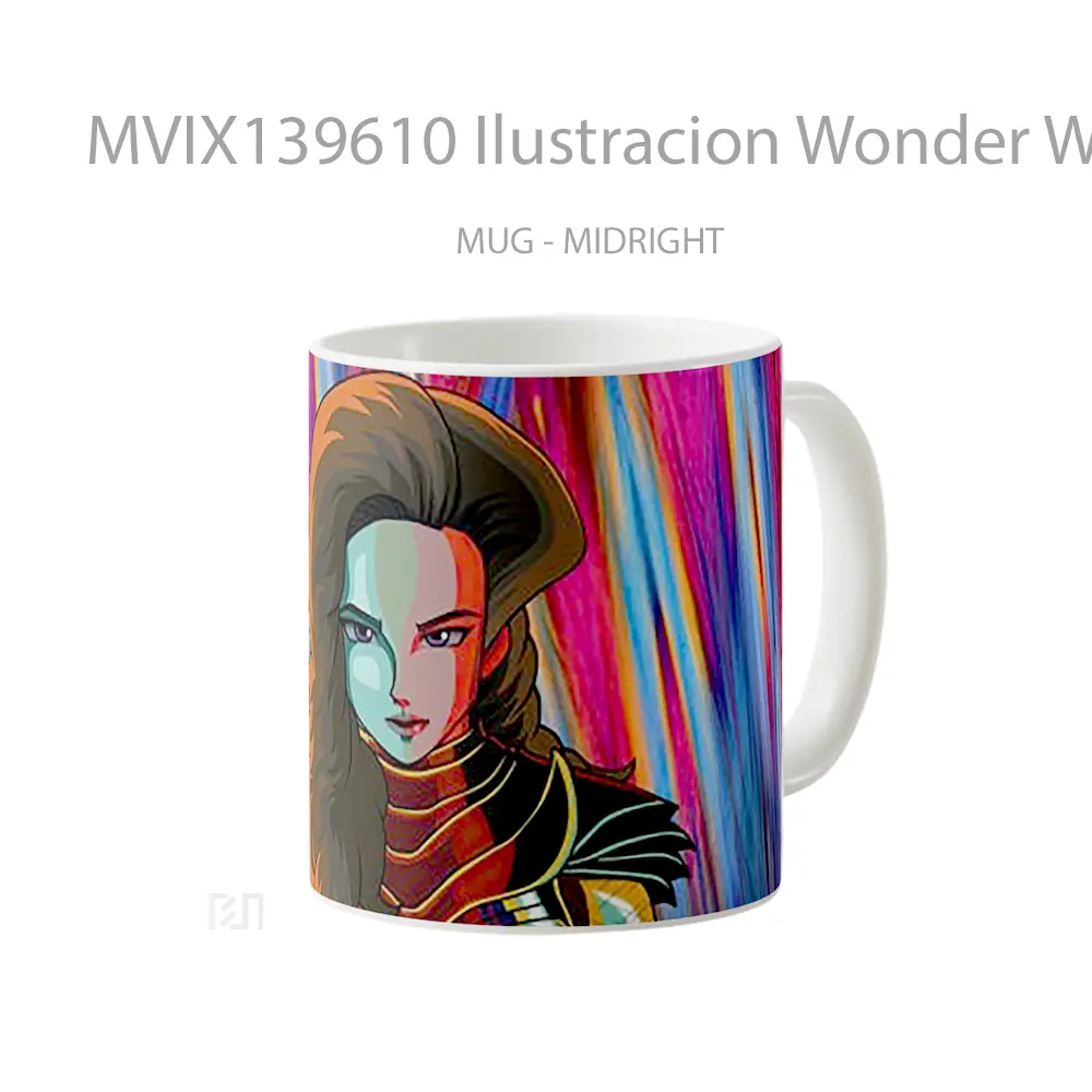 Mug Ilustracion Wonder Woman 2020 Gelas Superhero - All-side / Desain