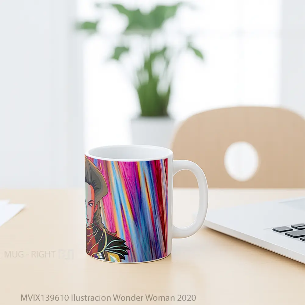 Mug Ilustracion Wonder Woman 2020 Gelas Superhero - All-side / Desain