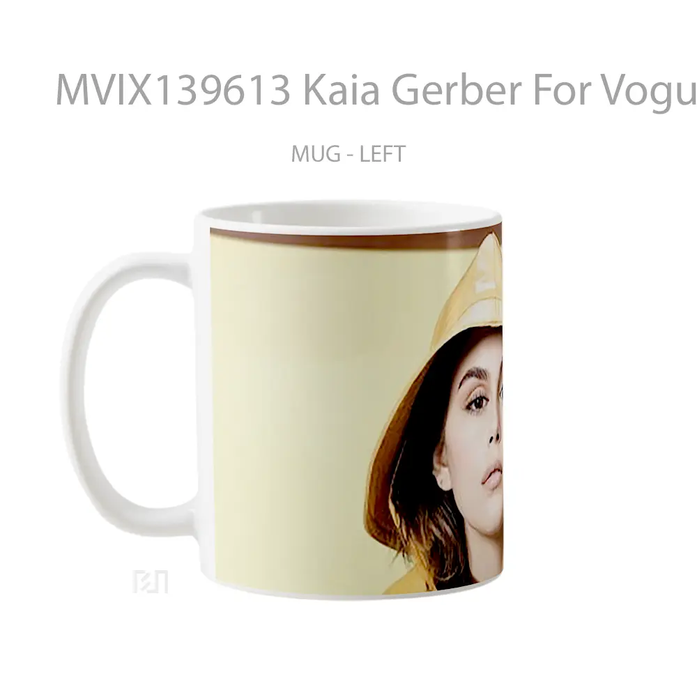 Mug Kaia Gerber For Vogue Gelas Keramik Unik - All-side / Desain