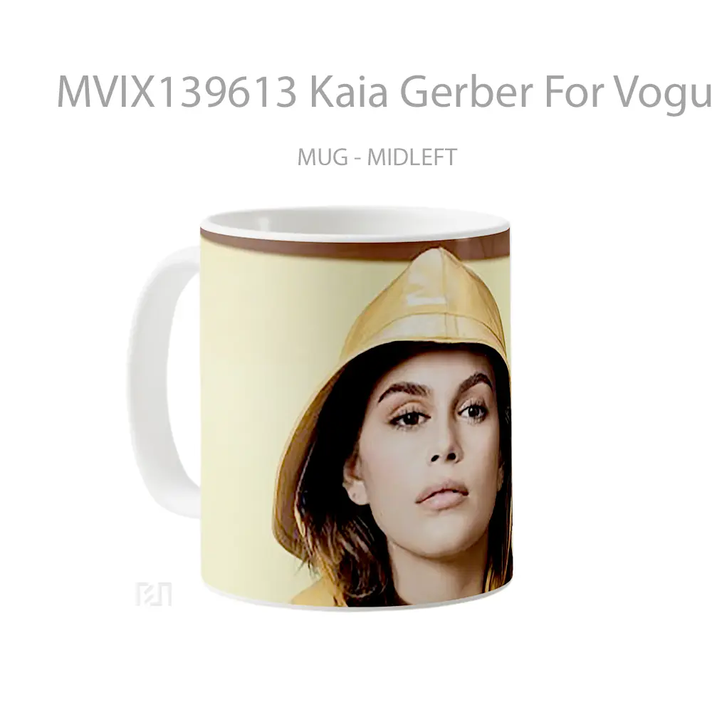 Mug Kaia Gerber For Vogue Gelas Keramik Unik - All-side / Desain