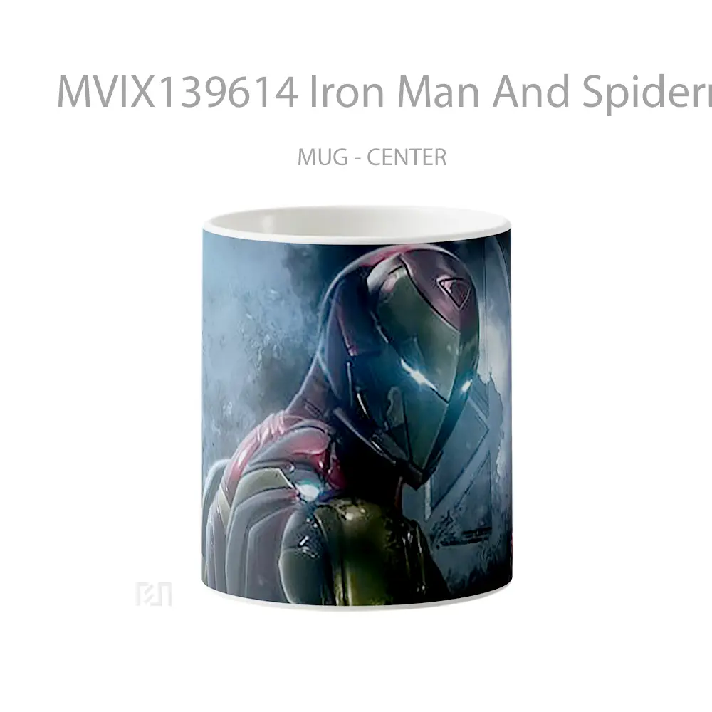 Mug Iron Man And Spiderman Gelas Superhero