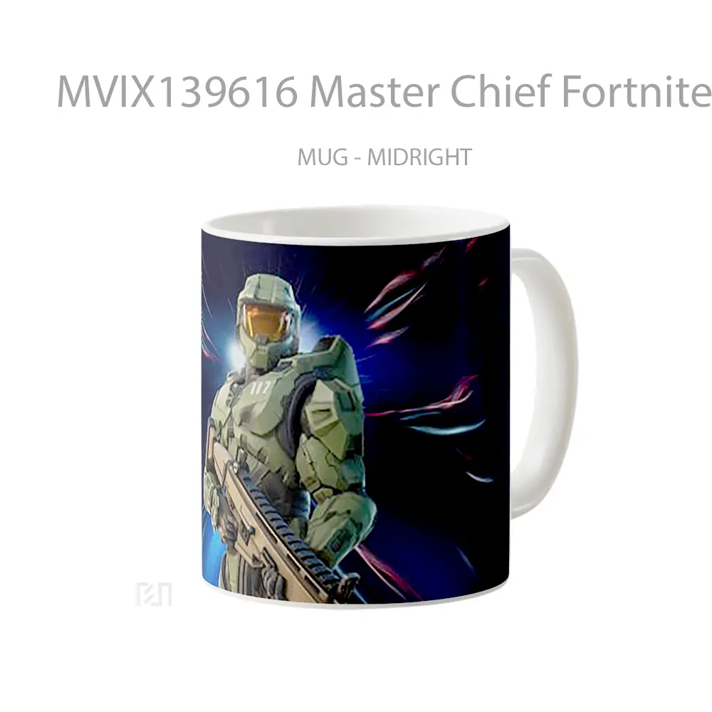 Mug Master Chief Fortnite Cangkir Gamer - All-side / Desain