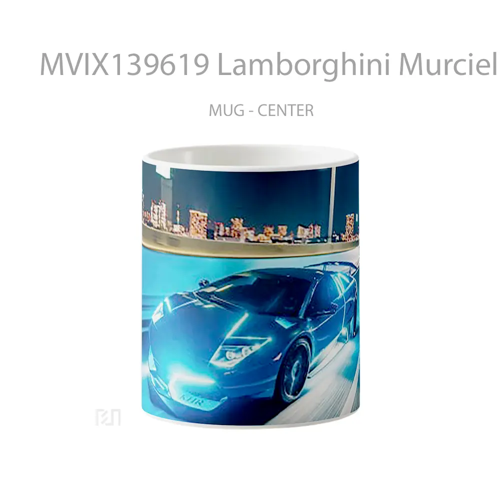 Mug Lamborghini Murcielago Neon Cangkir Mobil
