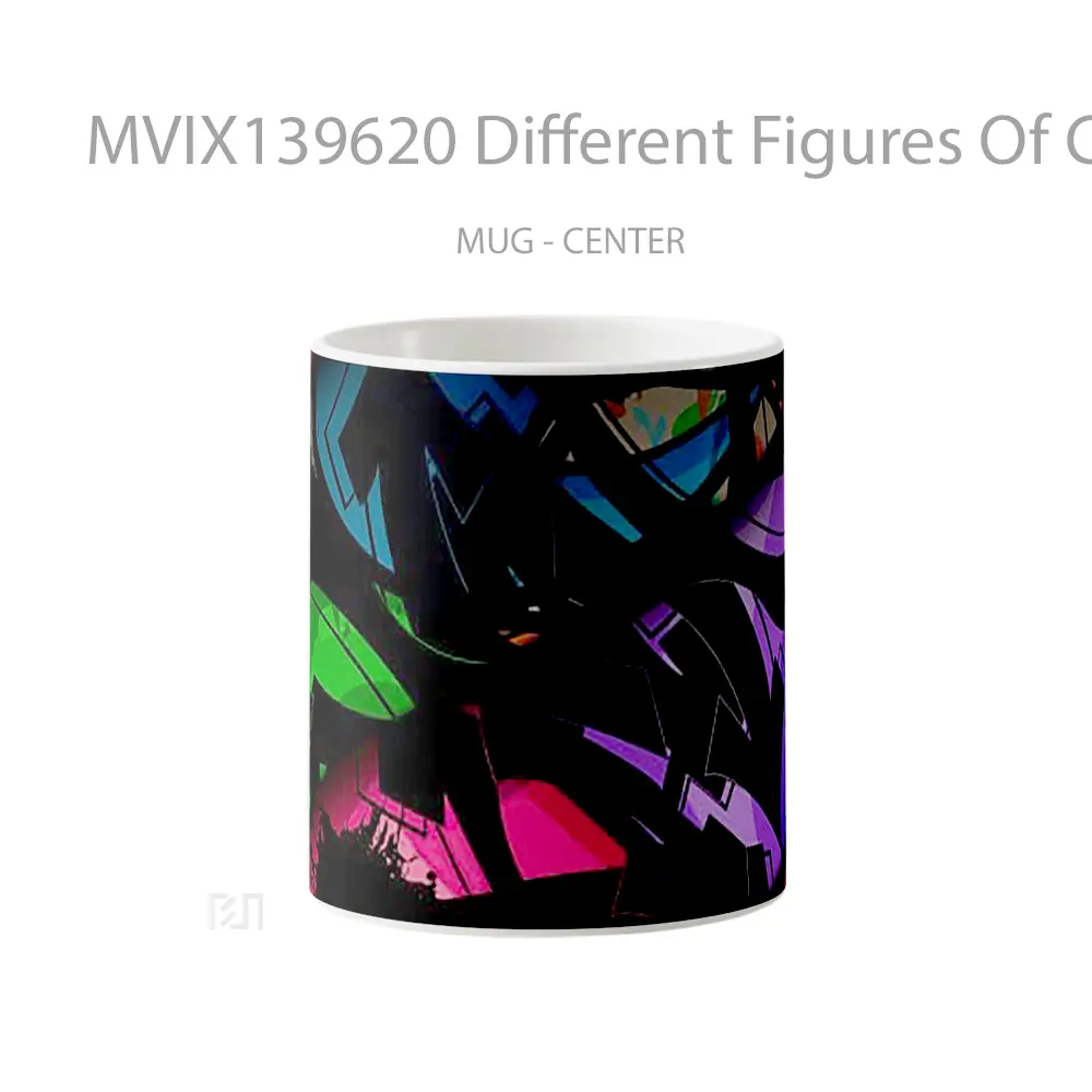 Mug Different Figures Of Colors Gelas Keramik Unik