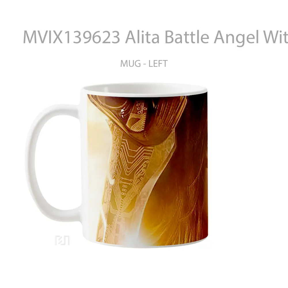 Mug Alita Battle Angel With Sword Gelas Fantasi - All-side / Desain