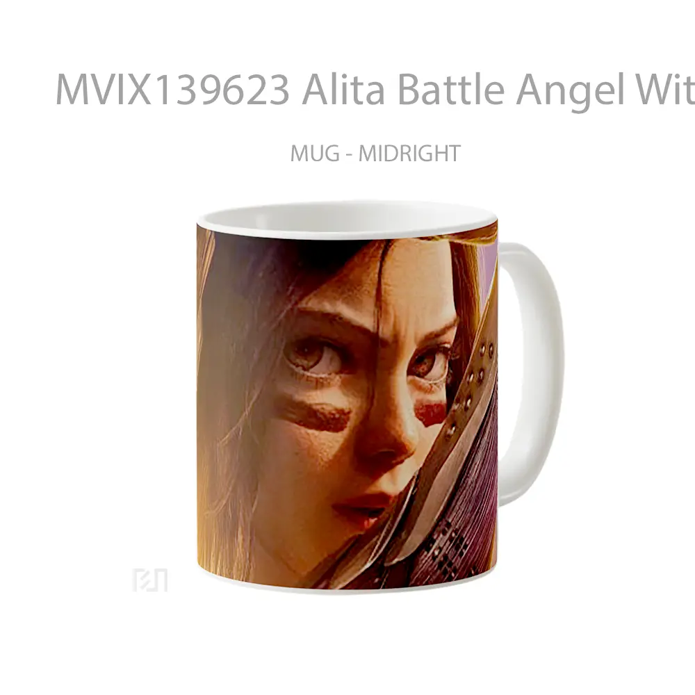 Mug Alita Battle Angel With Sword Gelas Fantasi - All-side / Desain