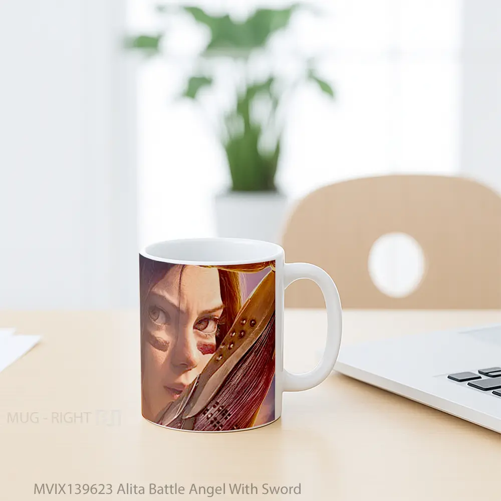Mug Alita Battle Angel With Sword Gelas Fantasi - All-side / Desain