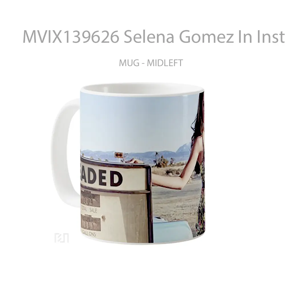 Mug Selena Gomez In Instyle Gelas Selebriti - All-side / Desain