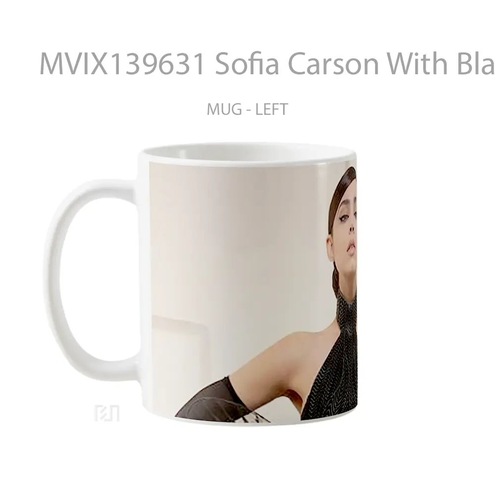 Mug Sofia Carson With Black Dress Gelas Keramik Unik - All-side / Desain