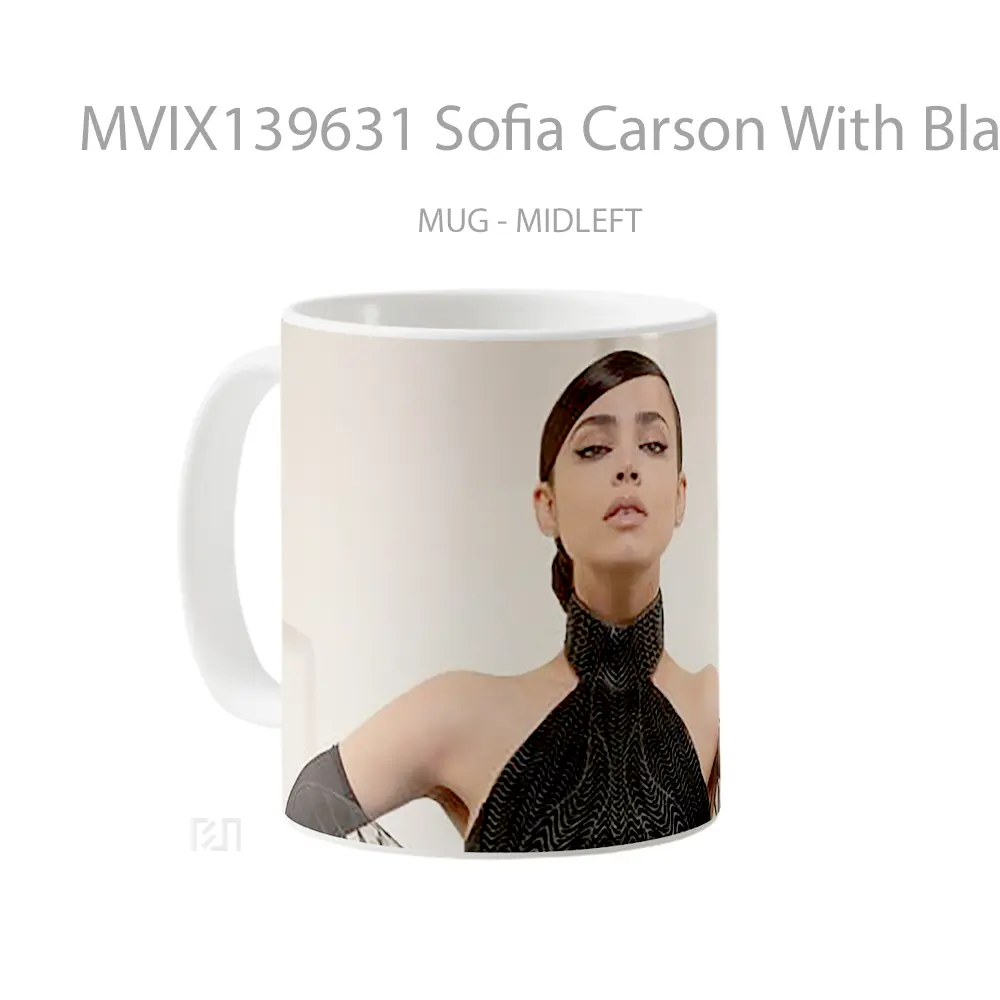 Mug Sofia Carson With Black Dress Gelas Keramik Unik - All-side / Desain