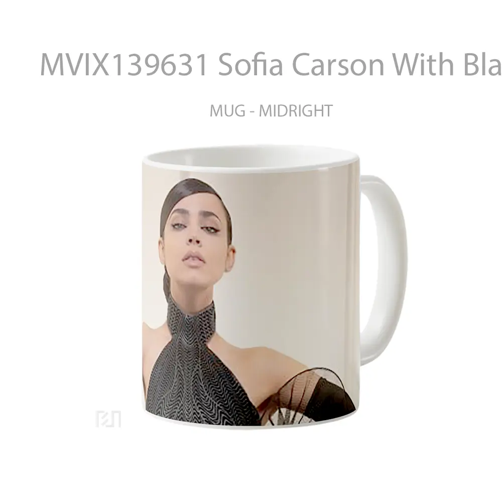 Mug Sofia Carson With Black Dress Gelas Keramik Unik - All-side / Desain