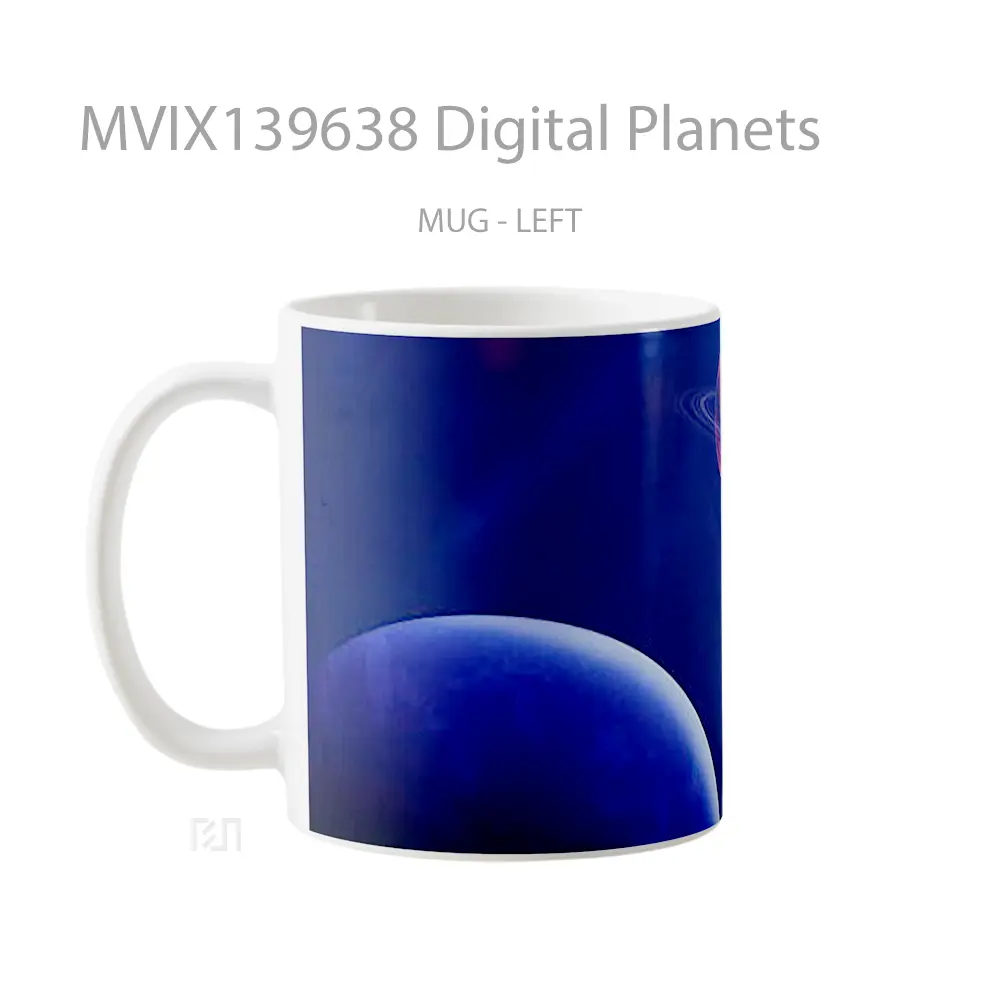 Mug Digital Planets Gelas Astronomi - All-side / Desain