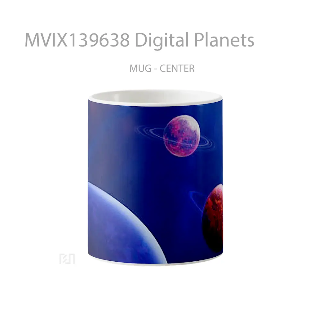 Mug Digital Planets Gelas Astronomi