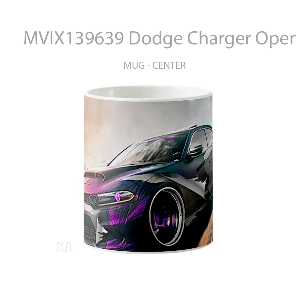 Mug Dodge Charger Open Race Gelas Keramik Unik