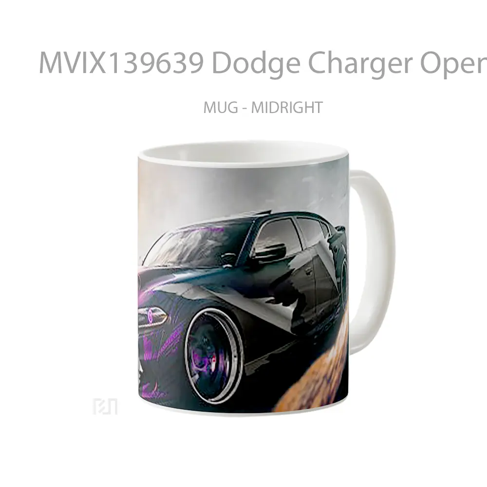 Mug Dodge Charger Open Race Gelas Keramik Unik - All-side / Desain