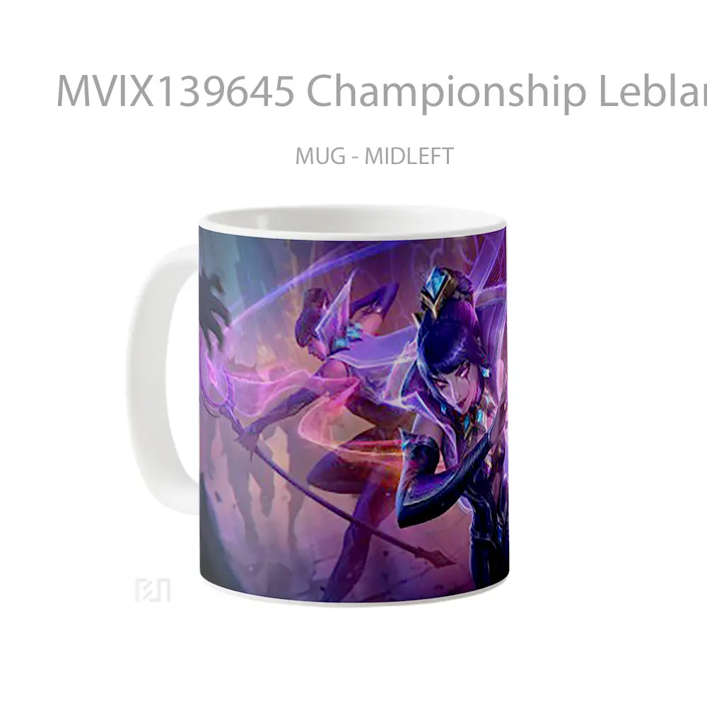 Mug Championship Leblanc League Of Legends Cangkir Gamer - All-side / Desain