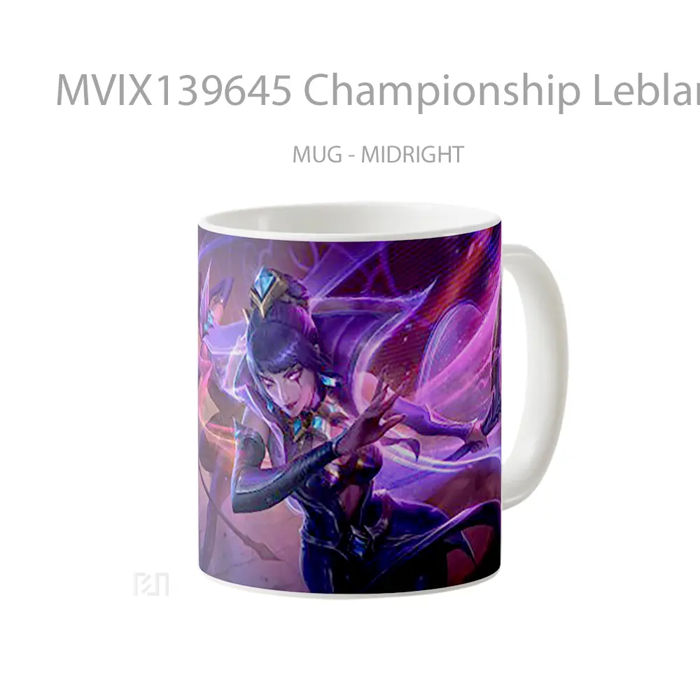 Mug Championship Leblanc League Of Legends Cangkir Gamer - All-side / Desain