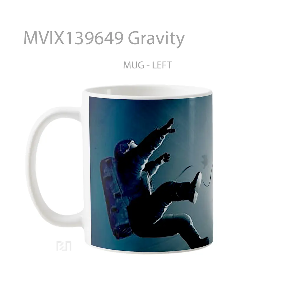 Mug Gravity Gelas Keramik Unik - All-side / Desain