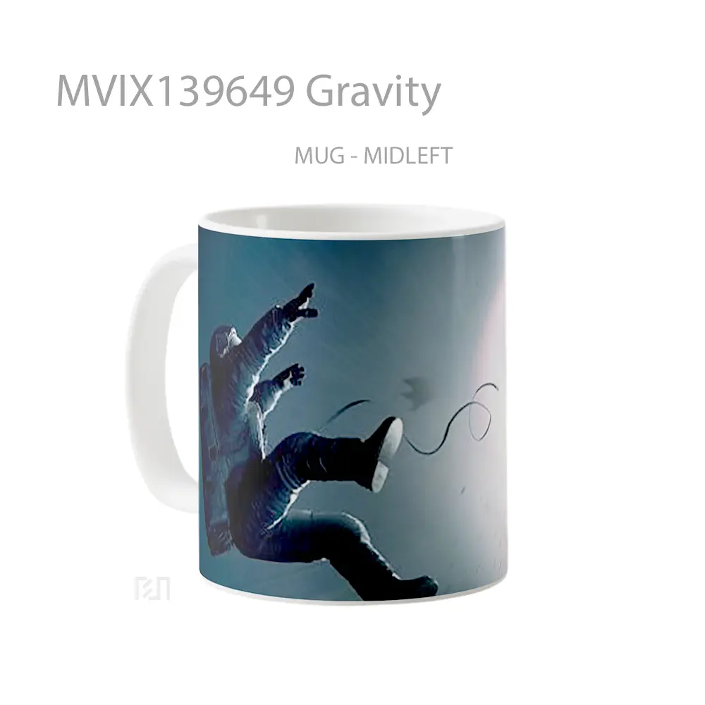 Mug Gravity Gelas Keramik Unik - All-side / Desain
