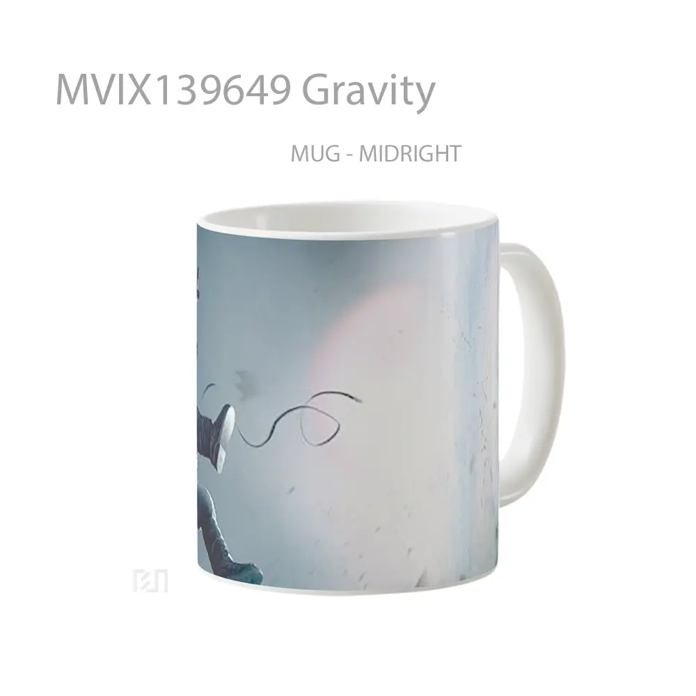 Mug Gravity Gelas Keramik Unik - All-side / Desain