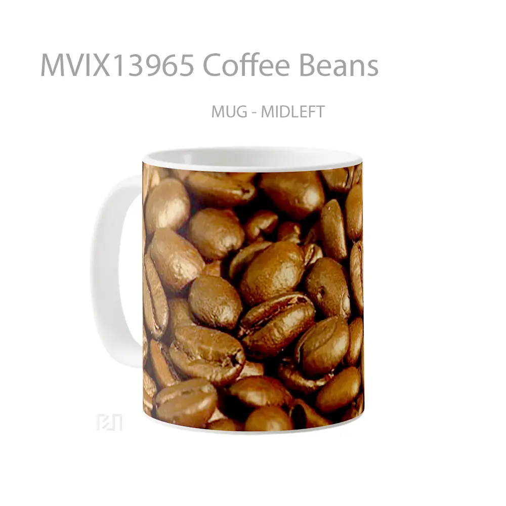 Mug Coffee Beans Cangkir Kopi - All-side / Desain
