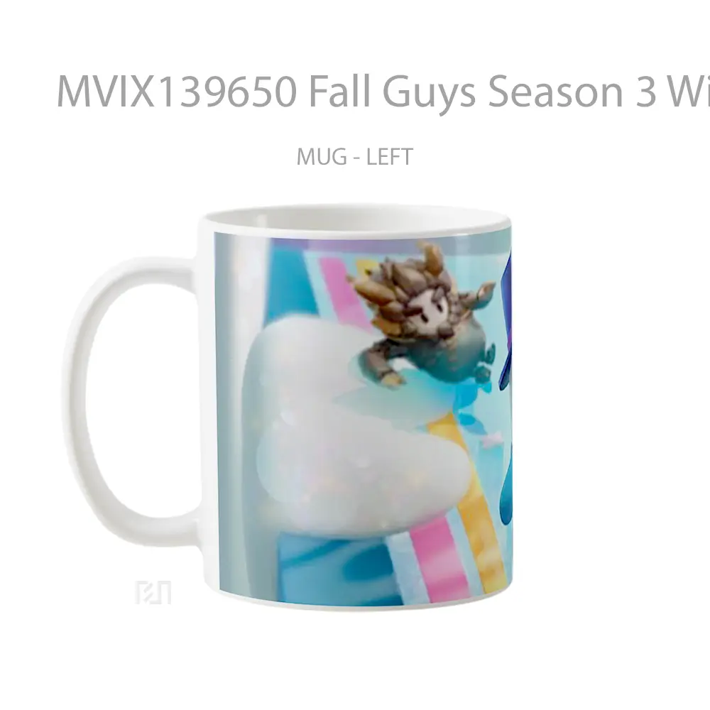 Mug Fall Guys Season 3 Winter Knockout Gelas Keramik Unik - All-side / Desain