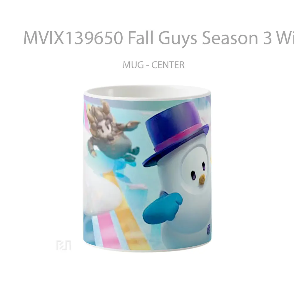 Mug Fall Guys Season 3 Winter Knockout Gelas Keramik Unik