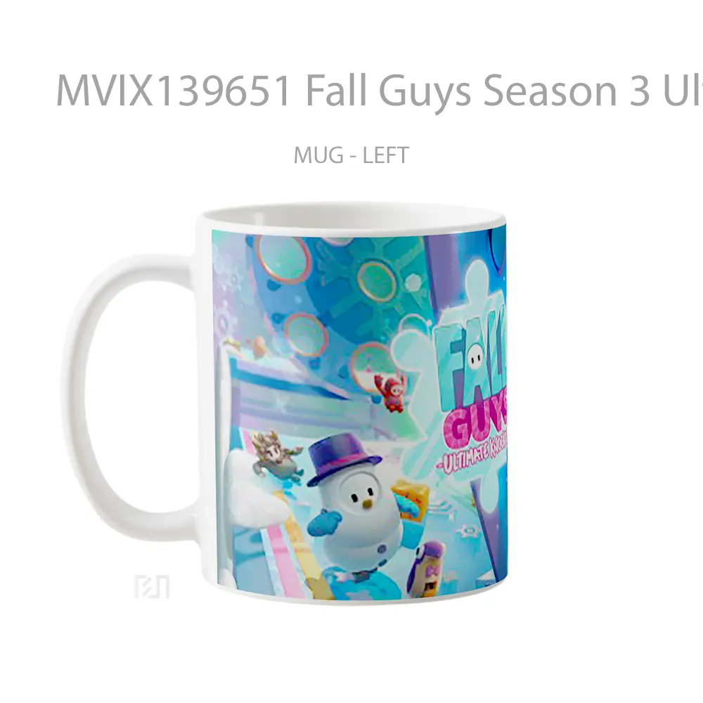 Mug Fall Guys Season 3 Ultimate Knockout 2020 Gelas Keramik Unik - All-side / Desain