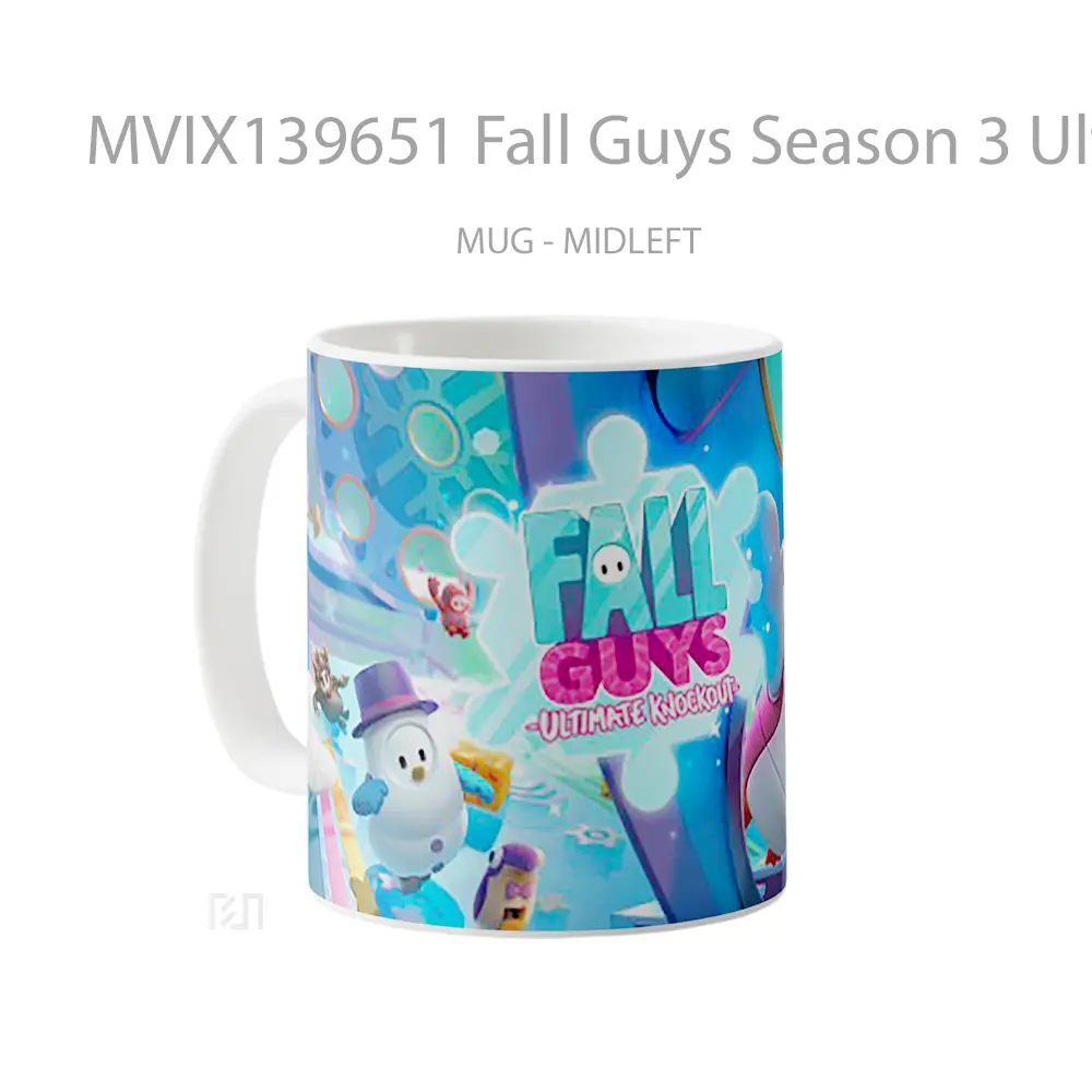 Mug Fall Guys Season 3 Ultimate Knockout 2020 Gelas Keramik Unik - All-side / Desain