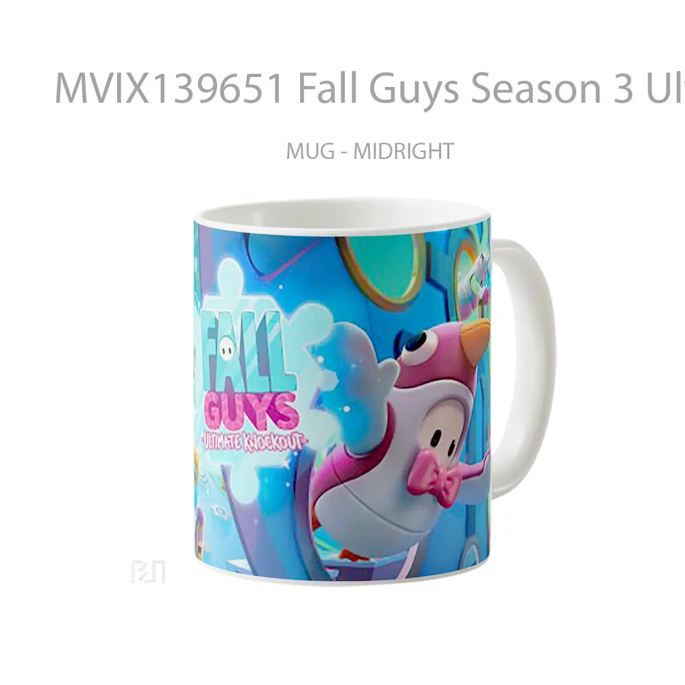 Mug Fall Guys Season 3 Ultimate Knockout 2020 Gelas Keramik Unik - All-side / Desain