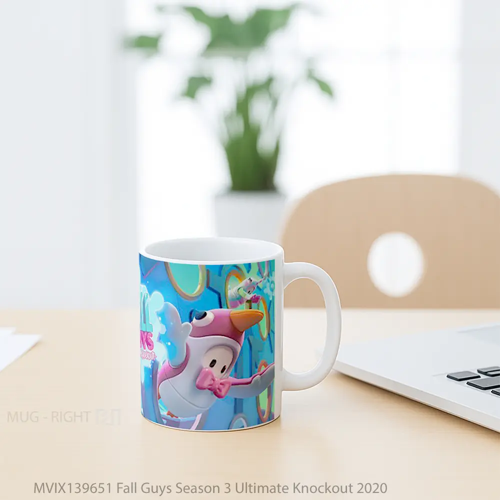 Mug Fall Guys Season 3 Ultimate Knockout 2020 Gelas Keramik Unik - All-side / Desain