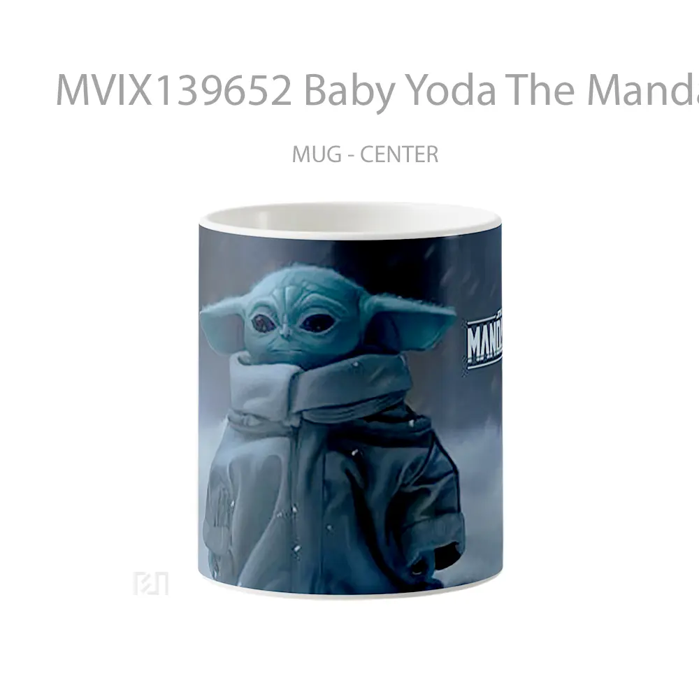 Mug Baby Yoda The Mandalorian V3 Gelas Star Wars