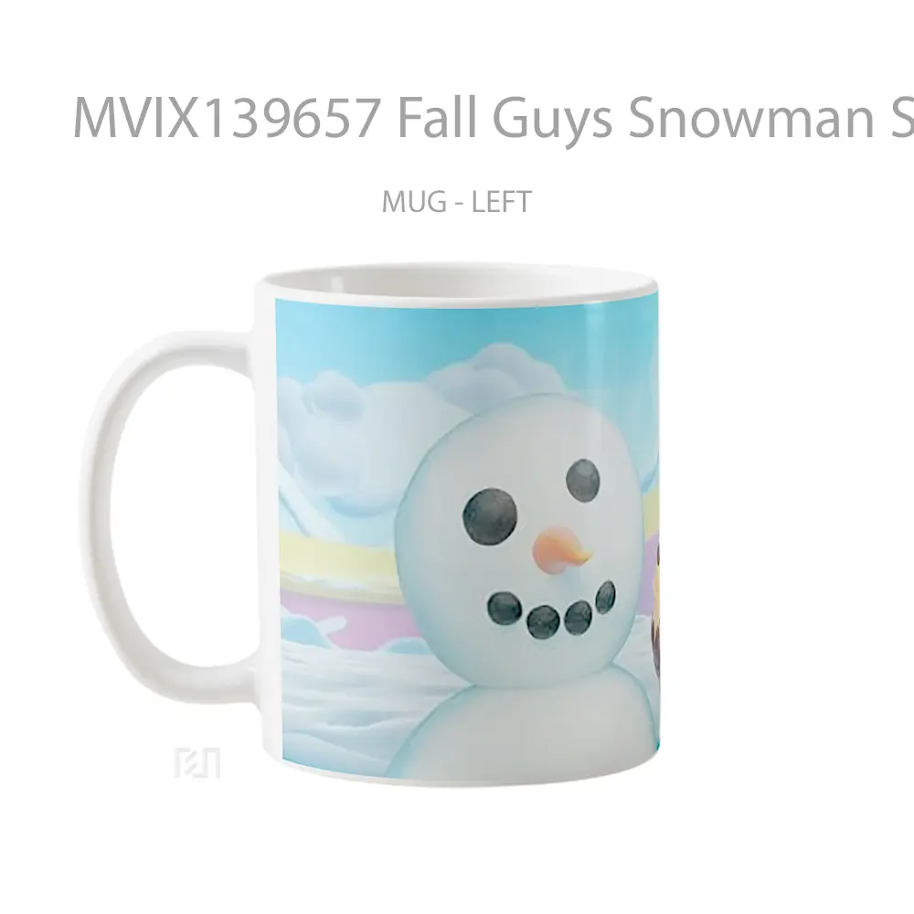 Mug Fall Guys Snowman Season 3 Gelas Keramik Unik - All-side / Desain