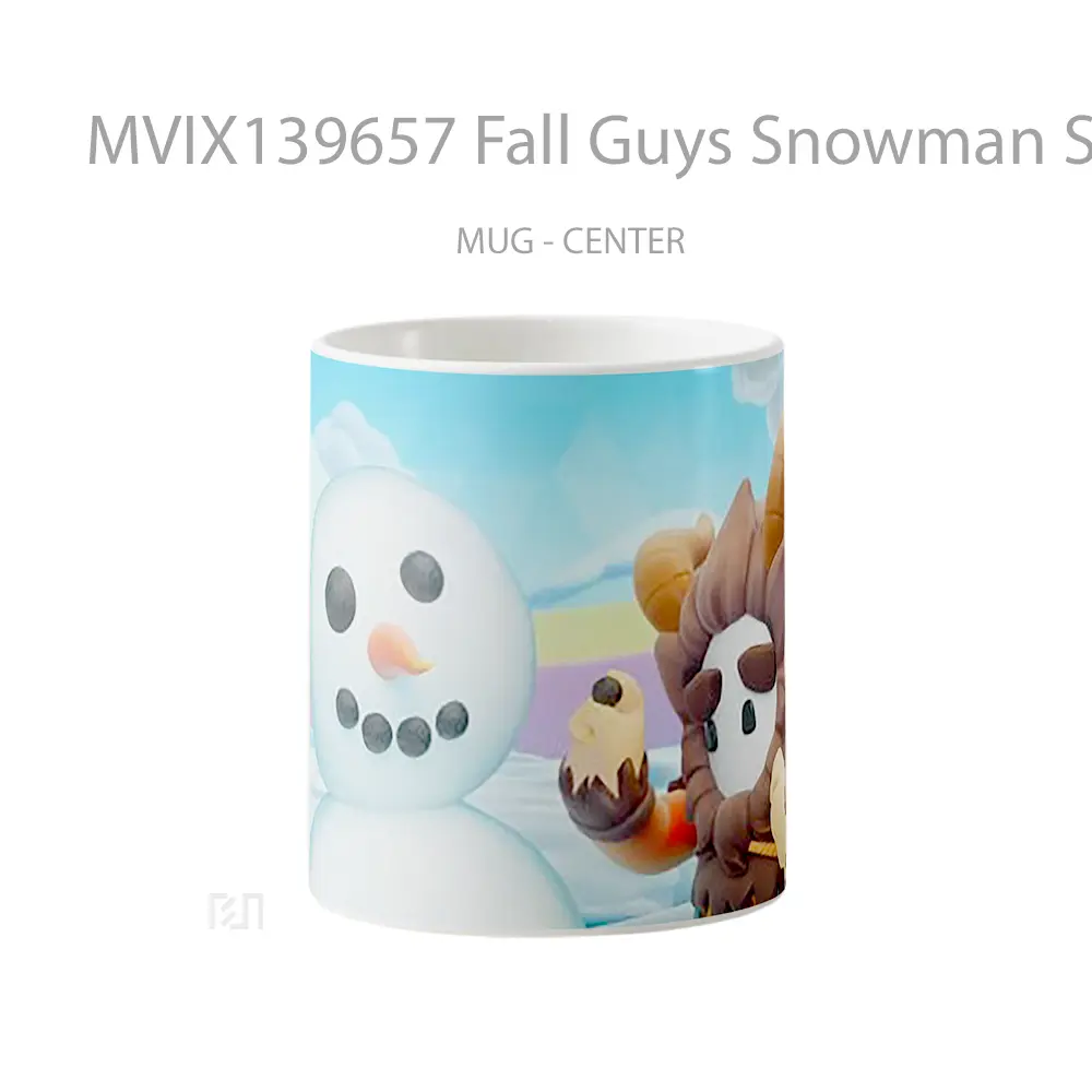 Mug Fall Guys Snowman Season 3 Gelas Keramik Unik